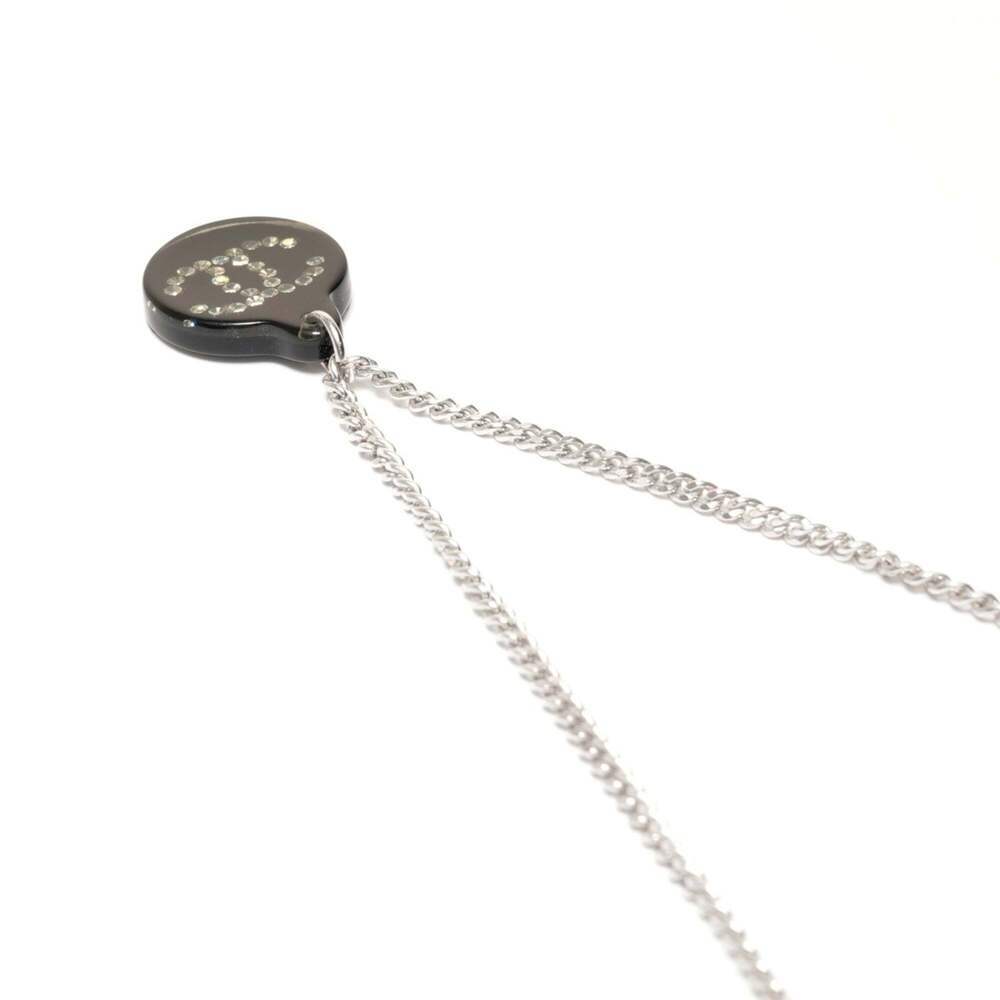 CHANEL Authentic Silver Logo Necklace - Picture 5 of 8